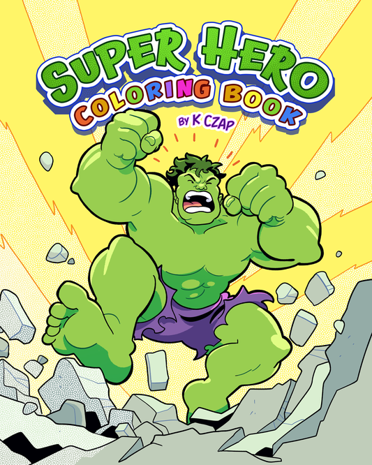Super Hero Coloring Book