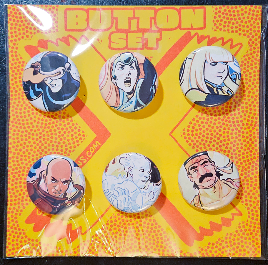 X-Men & Marvel Fan Art Button Set